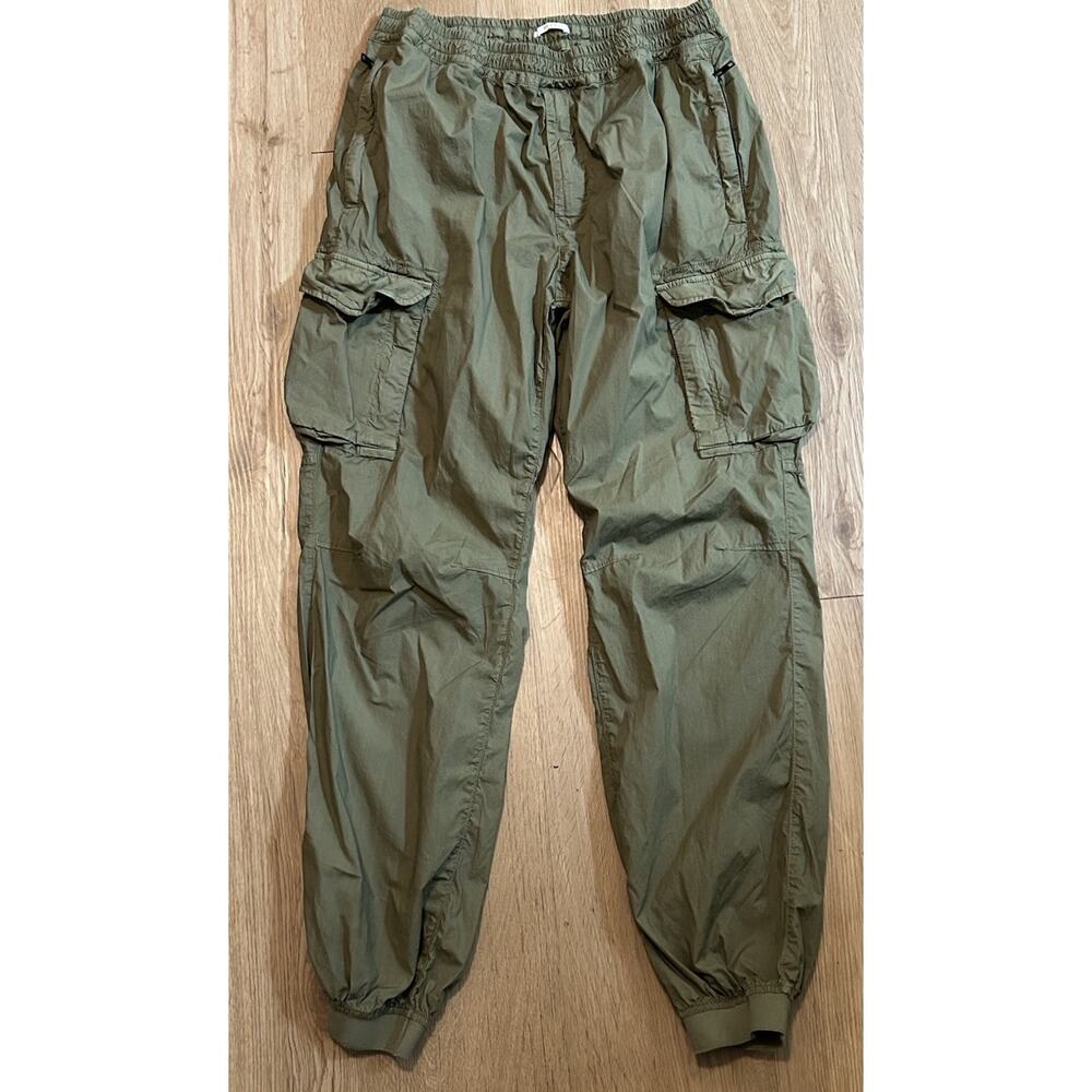 FRADI Men's Smooth Fit Pants The Jogger Italy Olive Green Cargo Pants - Size 34